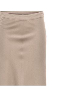only - ONLY Spódnica midi Goa 15363690 Beżowy Regular Fit. Kolor: beżowy. Materiał: len #3