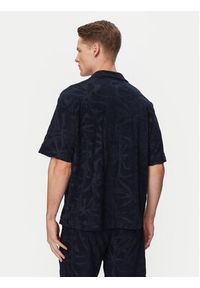 BOSS Polo Flower 50559204 Granatowy Regular Fit. Typ kołnierza: polo. Kolor: niebieski. Materiał: bawełna #5