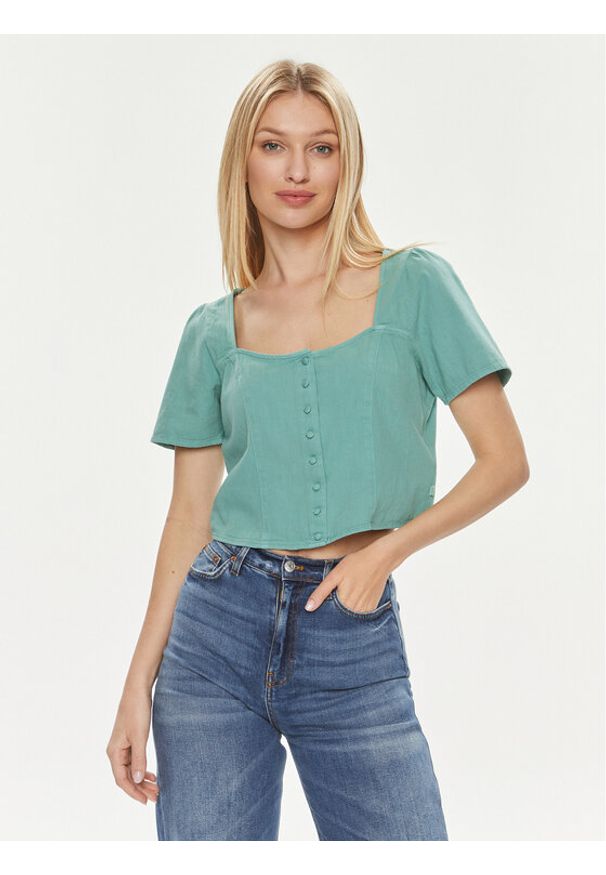 Levi's® Bluzka Pascale A7332-0005 Zielony Regular Fit. Kolor: zielony. Materiał: bawełna