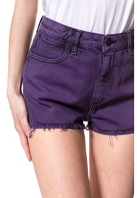 Wrangler - DAMSKIE SPODENKI WRANGLER THE SHORT PURPLE POP W27XRJ202. Kolor: fioletowy #8