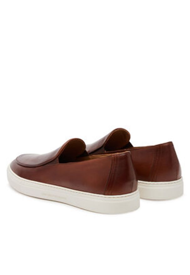 Emporio Armani Półbuty X4Y007 XF849 00257 Brązowy. Kolor: brązowy. Materiał: lakier, skóra
