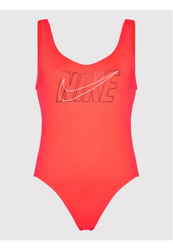 Nike Strój kąpielowy Futura Logo NESSC250 Pomarańczowy. Kolor: pomarańczowy. Materiał: syntetyk