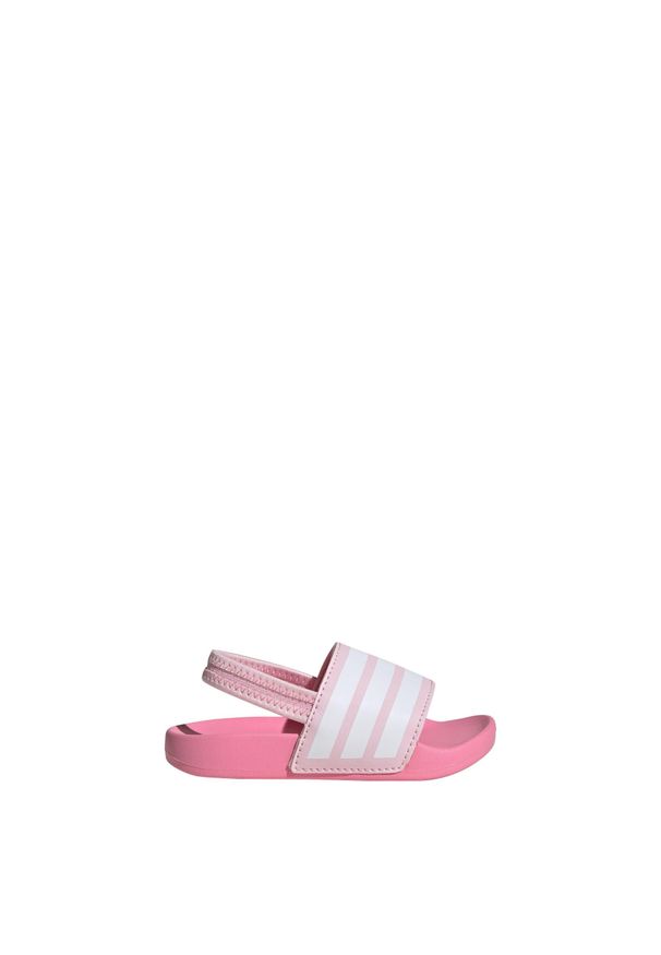 Adidas - Klapki adilette Estrap Kids. Kolor: biały, wielokolorowy, różowy