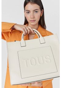 Tous torebka kolor beżowy. Kolor: beżowy. Rodzaj torebki: na ramię #5