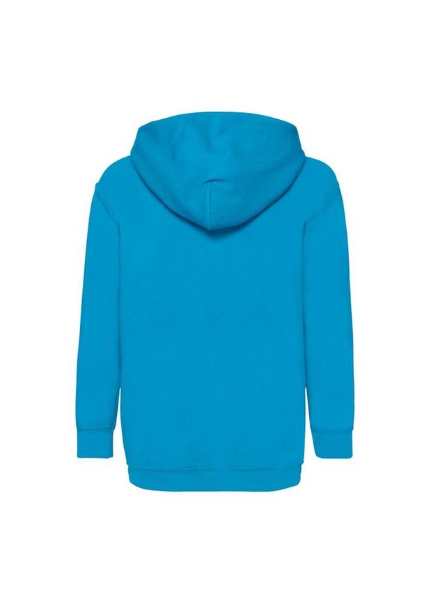 FRUIT OF THE LOOM - Bluza Z Kapturem Dla Dzieci. Typ kołnierza: kaptur. Kolor: niebieski