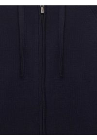 Big-Star - Sweter męski rozpinany z kapturem granatowy Hoodian 403. Okazja: na co dzień. Typ kołnierza: kaptur. Kolor: niebieski. Materiał: tkanina, bawełna, jeans, dresówka. Styl: casual, klasyczny #2