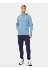 Under Armour Bluza Ua Essential 1373880 Błękitny Loose Fit. Kolor: niebieski. Materiał: bawełna #5