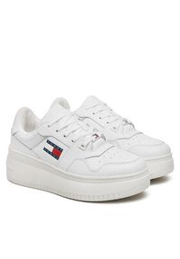 Tommy Jeans Sneakersy Tjw Retro Basket Flatform Ess EN0EN02506 Biały. Kolor: biały. Materiał: skóra #6