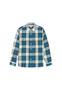 Wrangler - WRANGLER MĘSKA KOSZULA 2 PKT SHIRT GREEN 112357974