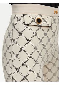 Elisabetta Franchi Spodnie materiałowe PA-S71-51E2 Écru Regular Fit. Materiał: syntetyk #4