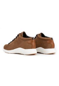 ButBal Damskie buty trekkingowe skóra 674BB brązowe. Kolor: brązowy. Materiał: skóra #5