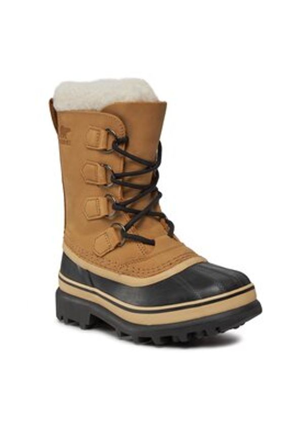 sorel - Sorel Śniegowce Caribou NL1005 Brązowy. Kolor: brązowy. Materiał: nubuk, skóra