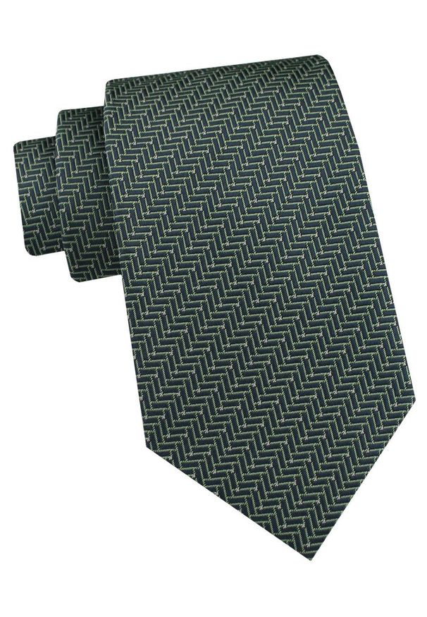 Krawat Męski - Angelo di Monti - Zielony, Regularny Wzór. Kolor: zielony. Materiał: tkanina. Styl: elegancki, wizytowy
