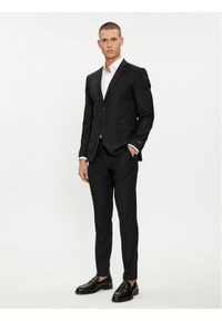 Jack & Jones Garnitur Solaris 12148166 Czarny Super Slim Fit. Kolor: czarny. Materiał: syntetyk