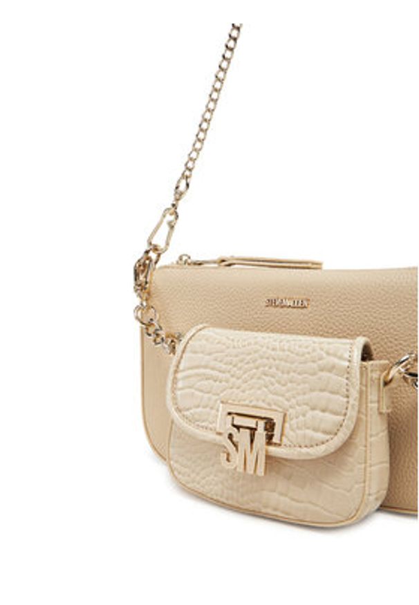 Steve Madden Torebka Bnaim SM13001550 Beżowy. Kolor: beżowy. Materiał: skórzane