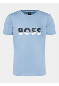 BOSS - Boss T-Shirt Tee 1 50477616 Niebieski Regular Fit. Kolor: niebieski. Materiał: bawełna #2