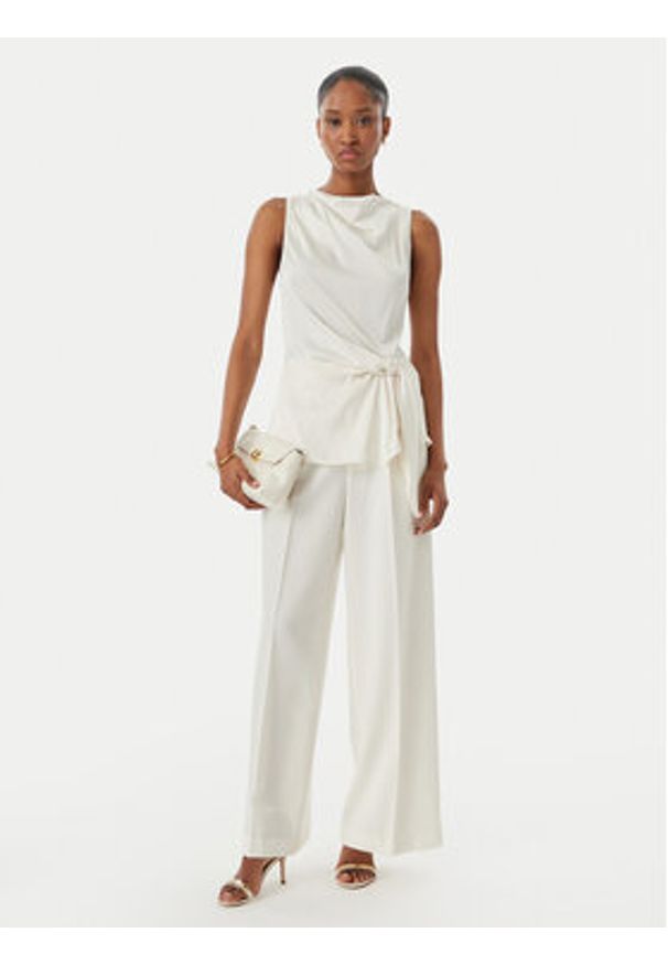 Rinascimento Bluzka CFC0019901002 Écru Regular Fit. Kolor: kremowy. Materiał: syntetyk