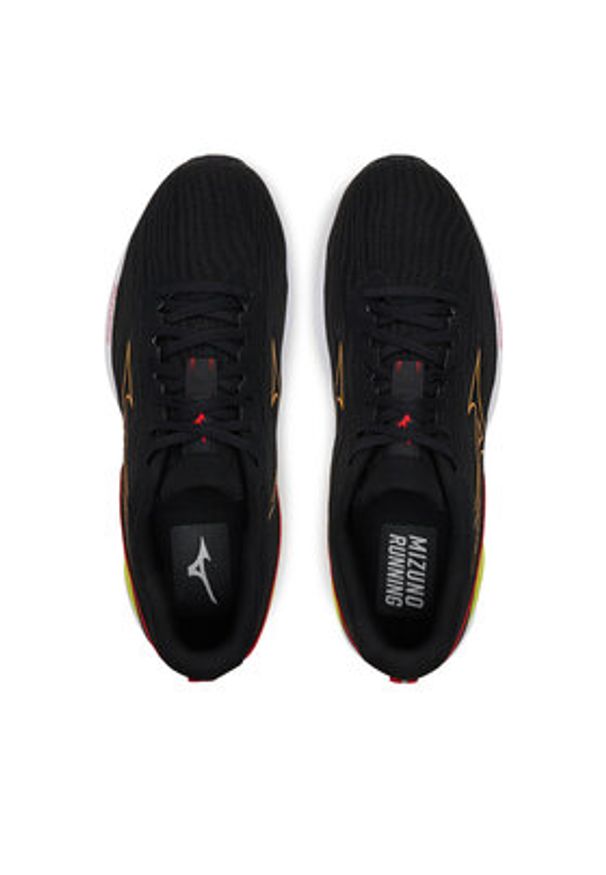 Mizuno Buty do biegania Wave Revolt 3 J1GC2481 Czarny. Kolor: czarny. Materiał: materiał. Model: Mizuno Wave