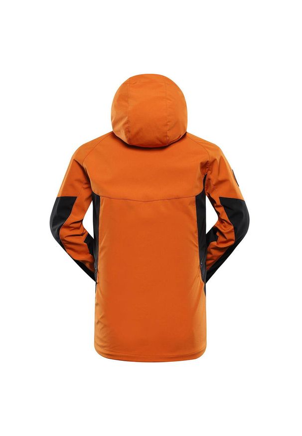 ALPINE PRO - Kurtka softshell męska Alpine Pro Esprit. Kolor: czarny, pomarańczowy, wielokolorowy. Materiał: softshell