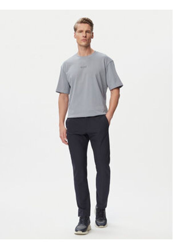 BOSS T-Shirt 50519368 Szary Regular Fit. Kolor: szary. Materiał: bawełna