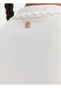 Fracomina Bluzka FR26ST7013K41601 Kremowy Regular Fit. Kolor: kremowy. Materiał: syntetyk #4
