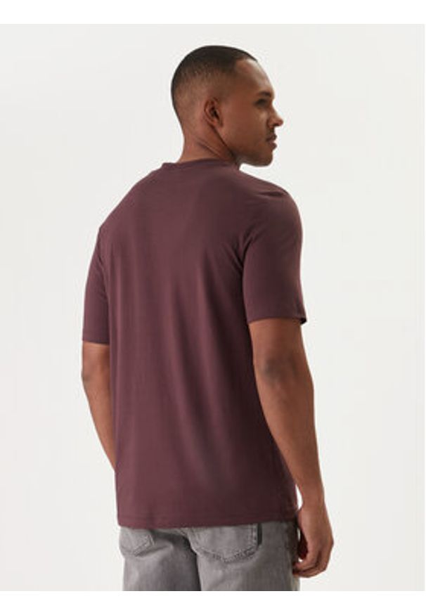 Hugo - HUGO T-Shirt Dero222 50466158 Brązowy Regular Fit. Kolor: brązowy. Materiał: bawełna