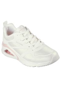 skechers - Kapcie SKECHERS TRES-AIR Biały. Kolor: biały. Materiał: syntetyk, tkanina