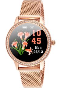 Smartwatch Rubicon LW20 Różowe złoto (RNBE63RIBX05AX). Rodzaj zegarka: smartwatch. Kolor: różowy, złoty, wielokolorowy #1