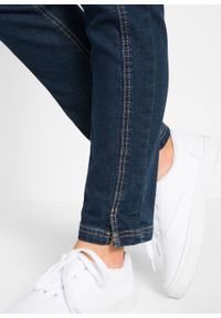 Dżinsy "ultra-soft" z wysoką talią i wygodnym paskiem bonprix ciemny denim. Kolor: czarny #4