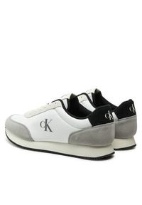 Calvin Klein Jeans Sneakersy Retro Runner Iconic Snk YM0YM01119 Biały. Kolor: biały. Materiał: zamsz, skóra #6