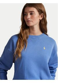 Polo Ralph Lauren Bluza 211943006017 Niebieski Relaxed Fit. Typ kołnierza: polo. Kolor: niebieski. Materiał: bawełna