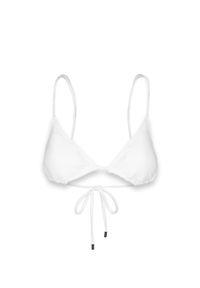 CAHA CAPO DUBAI - Biały top od bikini Matilda. Kolor: biały. Materiał: materiał