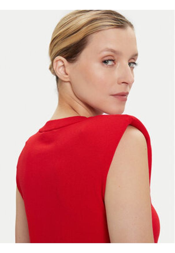 Morgan Sweter 252-MRANA Czerwony Regular Fit. Kolor: czerwony. Materiał: syntetyk