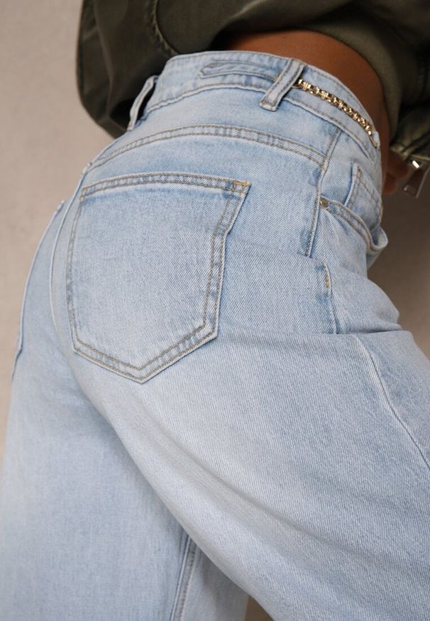 Renee - Niebieskie Jeansy Slouchy High Waist Vilinnessa. Stan: podwyższony. Kolor: niebieski
