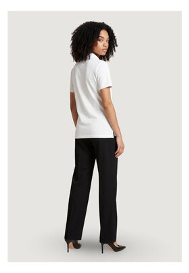 Morgan Polo 251-DROSSO Biały Regular Fit. Typ kołnierza: polo. Kolor: biały. Materiał: syntetyk