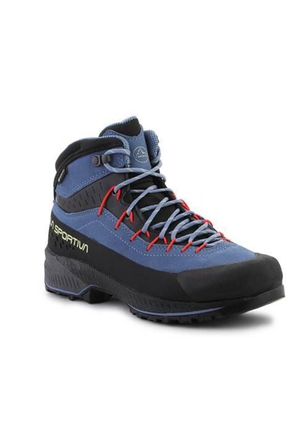 LA SPORTIVA - Buty do chodzenia damskie La Sportiva Tx4 Evo Mid W's Gtx. Zapięcie: sznurówki. Kolor: fioletowy. Materiał: tkanina, skóra, materiał, syntetyk. Szerokość cholewki: normalna. Sport: turystyka piesza