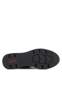 Rieker Sneakersy N6352-00 Czarny. Kolor: czarny. Materiał: skóra