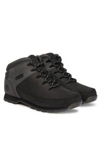 Timberland Trekkingi Euro Sprint Mid A1KAC Czarny. Kolor: czarny. Materiał: zamsz, skóra. Sport: bieganie, turystyka piesza #4