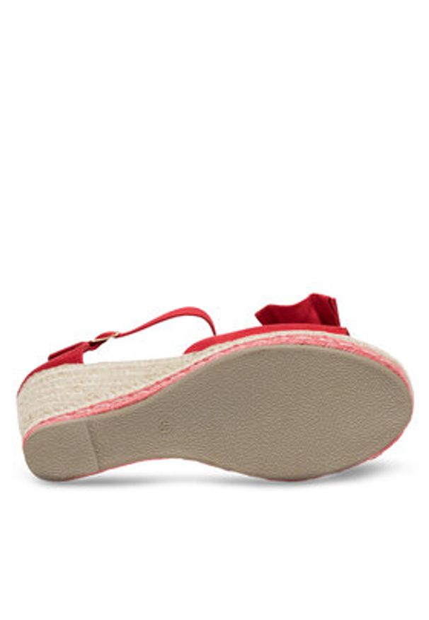 DeeZee Espadryle WYL2710-02 Czerwony. Kolor: czerwony. Materiał: materiał