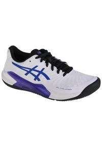 Buty treningowe męskie Asics Gel-challenger 14. Zapięcie: sznurówki. Kolor: biały, niebieski, wielokolorowy. Materiał: guma, syntetyk, materiał. Szerokość cholewki: normalna. Sport: tenis #1