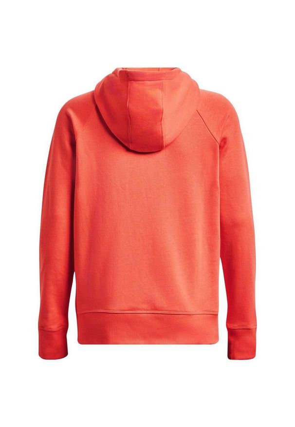 Under Armour - Damska Bluza Z Kapturem Rival Fleece Hoodie. Typ kołnierza: kaptur. Kolor: pomarańczowy, żółty, wielokolorowy