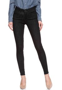 Wrangler - WRANGLER SKINNY RINSE BLACK W28KHS32R. Okazja: na co dzień. Długość: długie. Wzór: napisy, nadruk. Sezon: lato. Styl: klasyczny, casual, elegancki, wizytowy