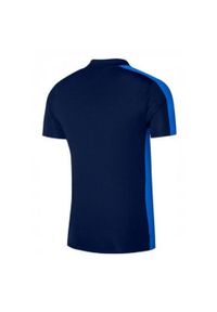 Nike - Męska Koszulka Polo Academy DriFIT. Typ kołnierza: polo. Kolor: niebieski. Sport: turystyka piesza