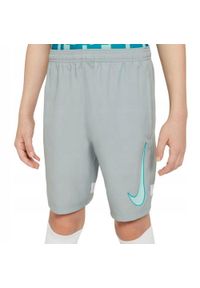 Nike - Spodenki Dziecięce Academy DriFIT. Kolor: szary. Styl: sportowy. Sport: turystyka piesza