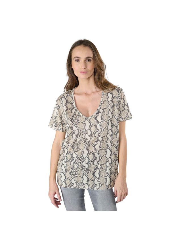 LE TEMPS DES CERISES - Koszulka damska Le Temps des cerises Argent. Kolor: szary