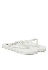 Calvin Klein Jeans Japonki Beach Sandal Transparent Tpu YW0YW01829 Biały. Kolor: biały