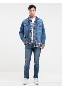 Big-Star - Spodnie jeans męskie Terry Slim 331. Stan: obniżony. Kolor: niebieski. Styl: klasyczny #3