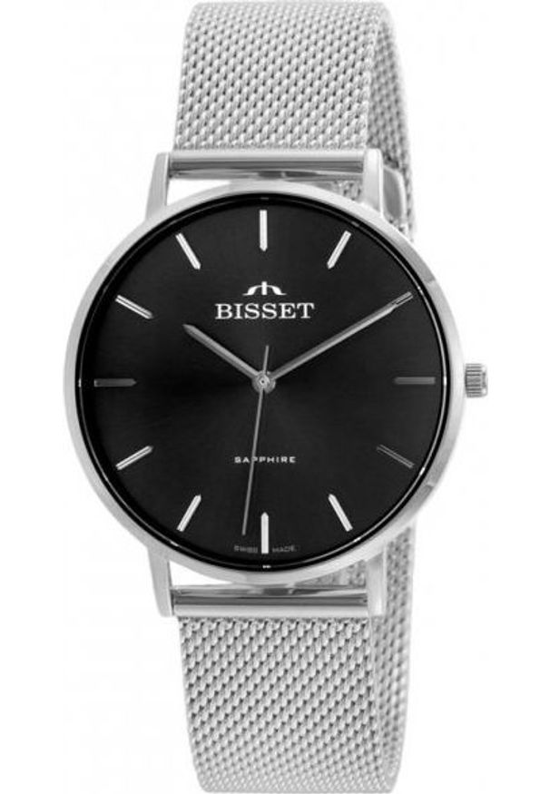 Zegarek Bisset ZEGAREK DAMSKI BISSET BSBF33 (zb579d) - SZAFIROWE SZKŁO. Kolor: niebieski