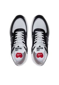 Love Moschino - LOVE MOSCHINO Sneakersy JA15455G0LIN100A Czarny. Kolor: czarny. Materiał: skóra #5