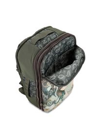 Beżowy Damski Plecak Podróżny Anekke Z Laleczką. Kolor: beżowy. Wzór: nadruk, haft. Styl: casual #8